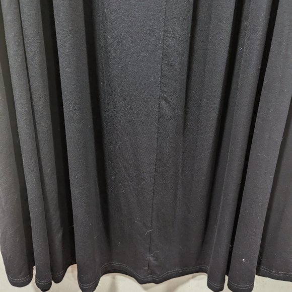 Isaac Liev Black Stretch Pull On Maxi Skirt Sz 2X - Picture 3 of 6